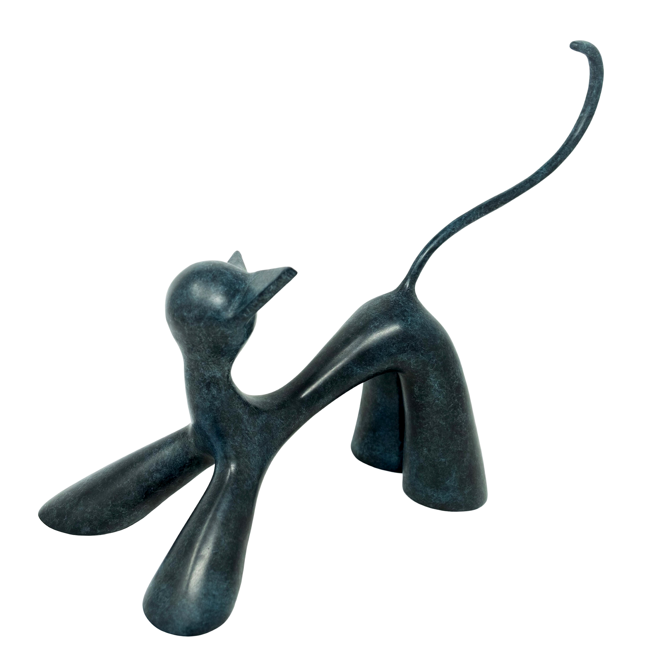 Arteido - Lolek - Sculpture - Cat - Bronze - Cha Huteur
