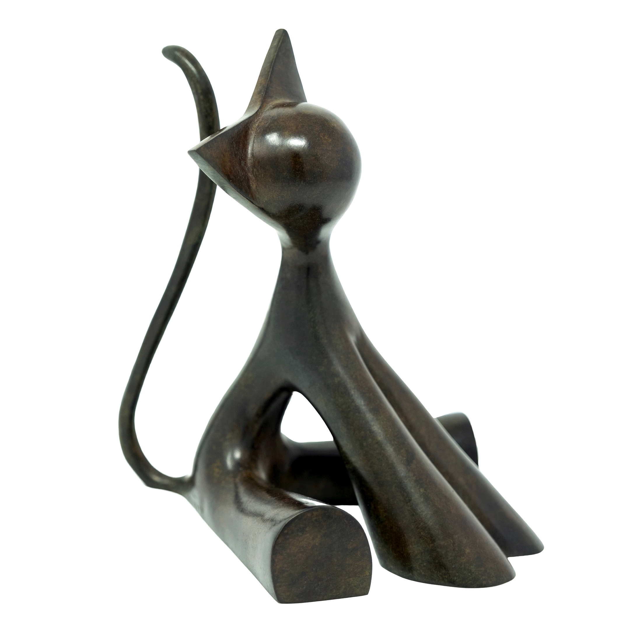Arteido - Lolek - Sculpture - Cat - Bronze - Cha Kra