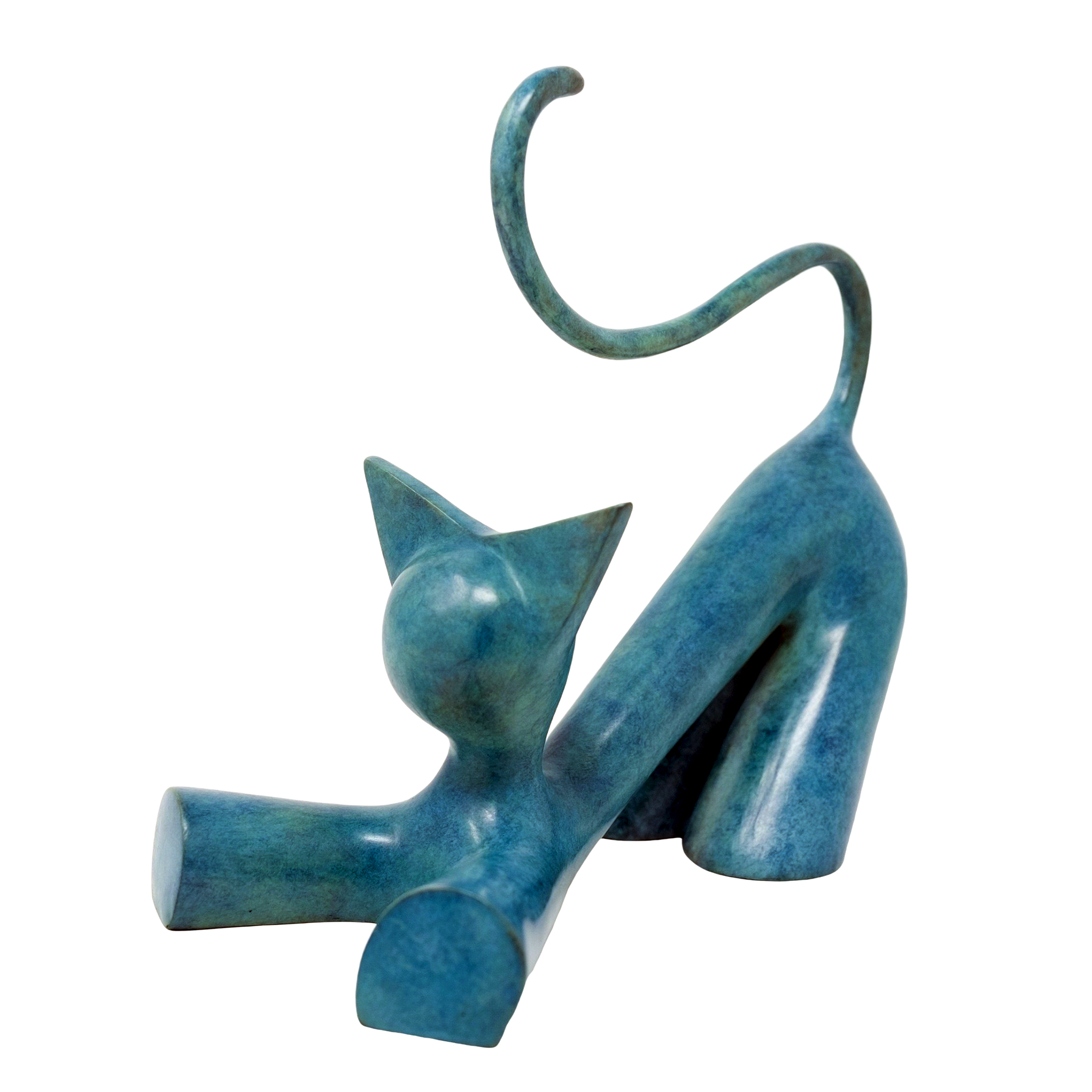 Arteido - Lolek - Sculpture - Cat - Bronze - Cha Leureux
