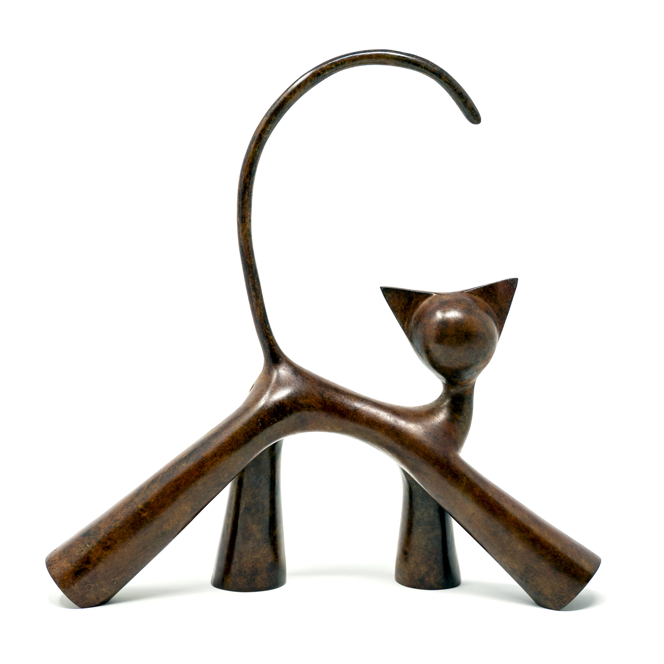 Arteido - Lolek - Sculpture - Cat - Bronze - Cha Loupe