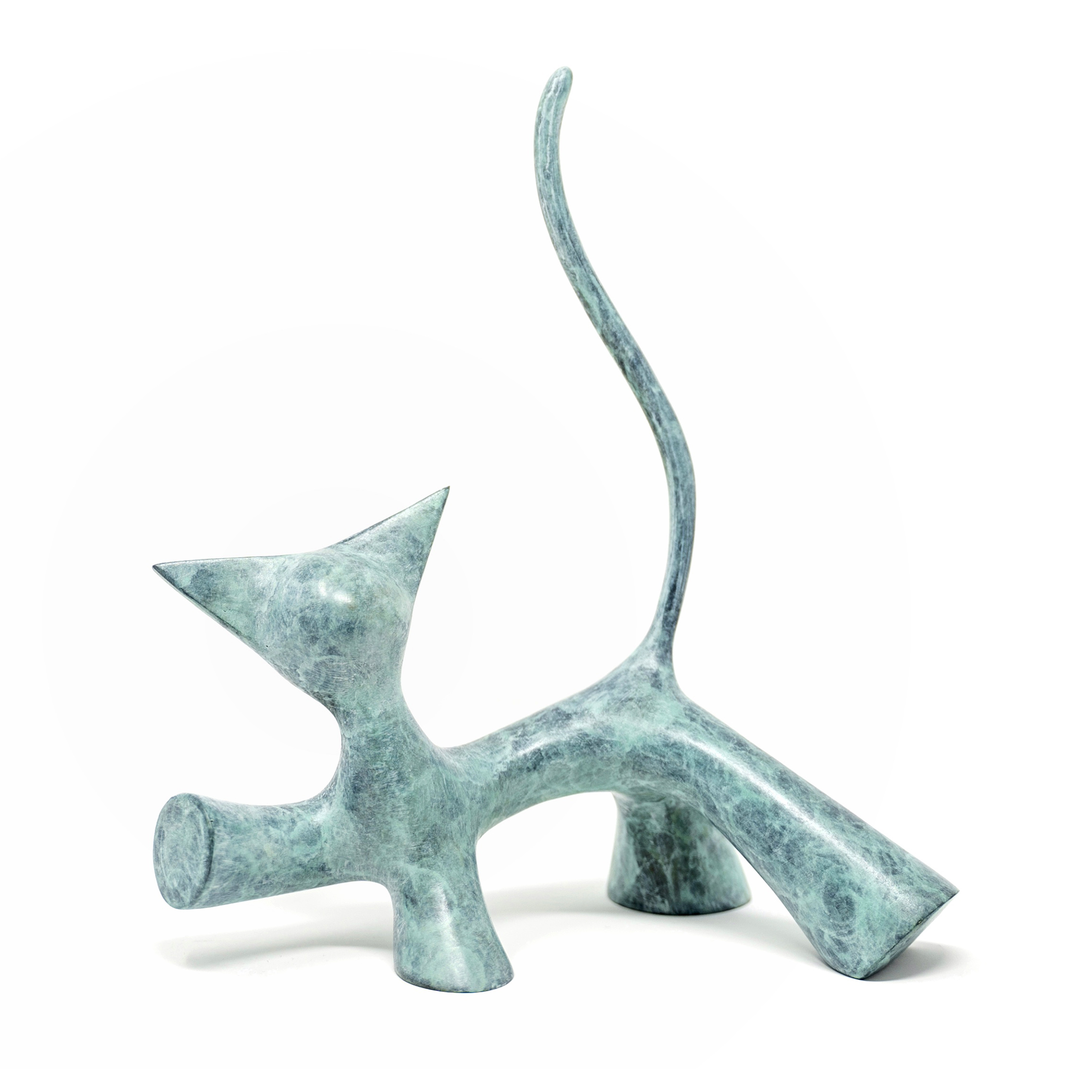 Arteido - Lolek - Sculpture - Cat - Bronze - Cha Lut