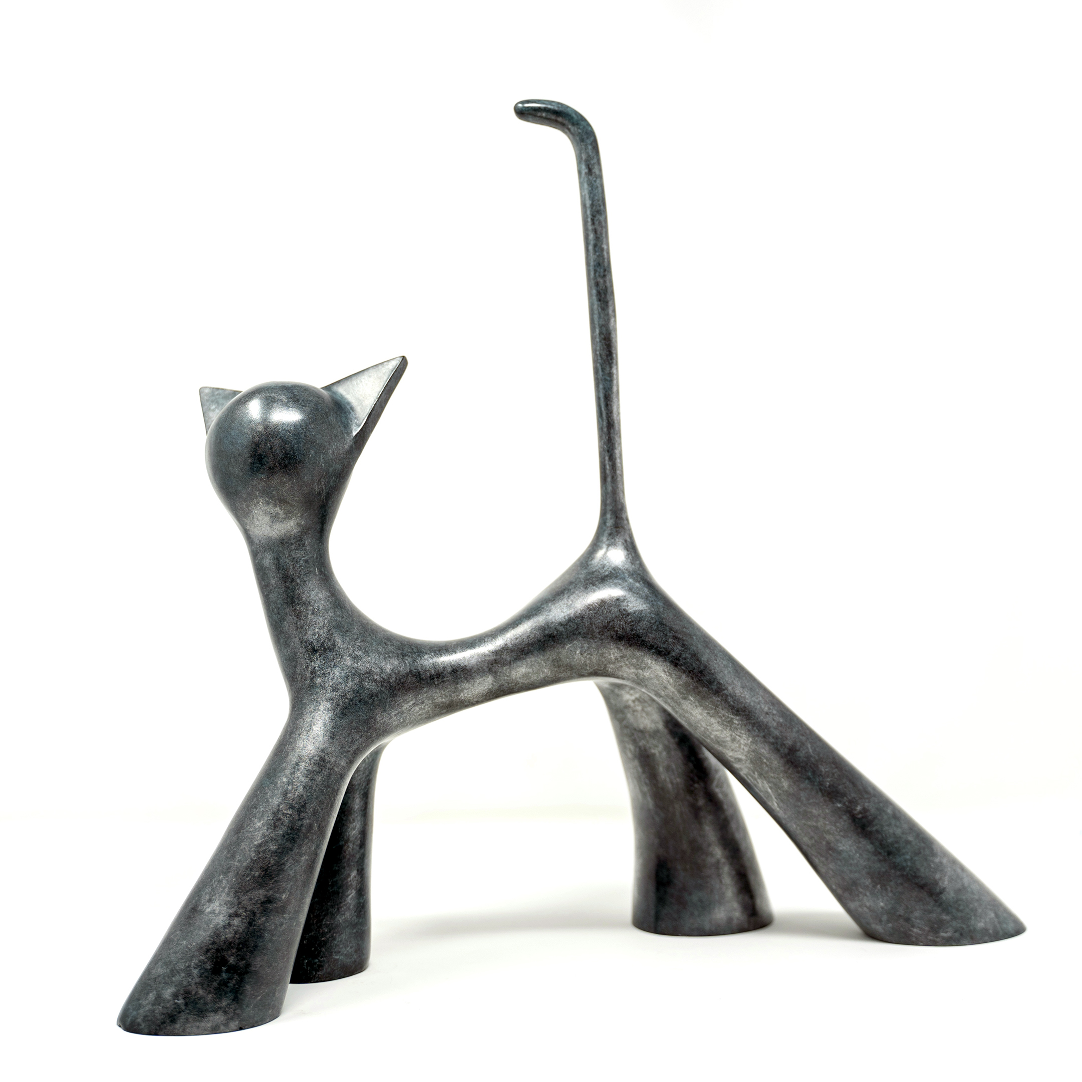 Arteido - Lolek - Sculpture - Cat - Bronze - Frimousse