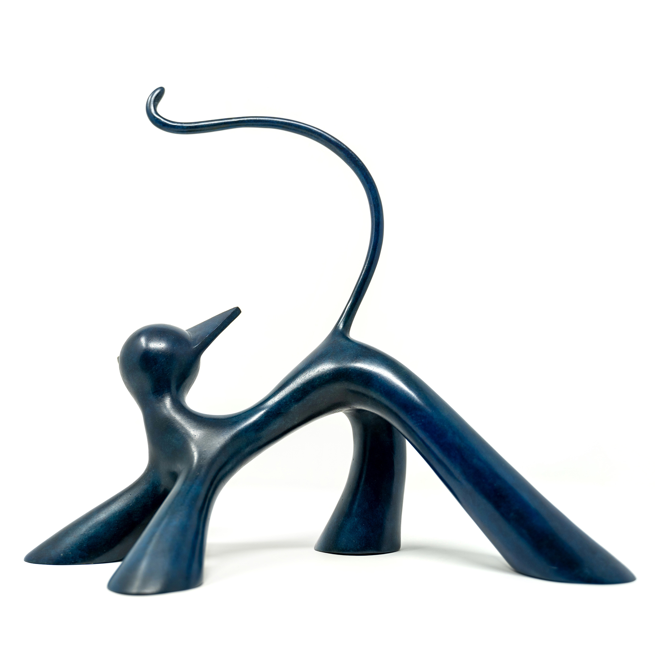 Arteido - Lolek - Sculpture - Cat - Bronze - Le Joueur